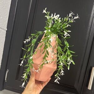 Angular cylinder decorative vase